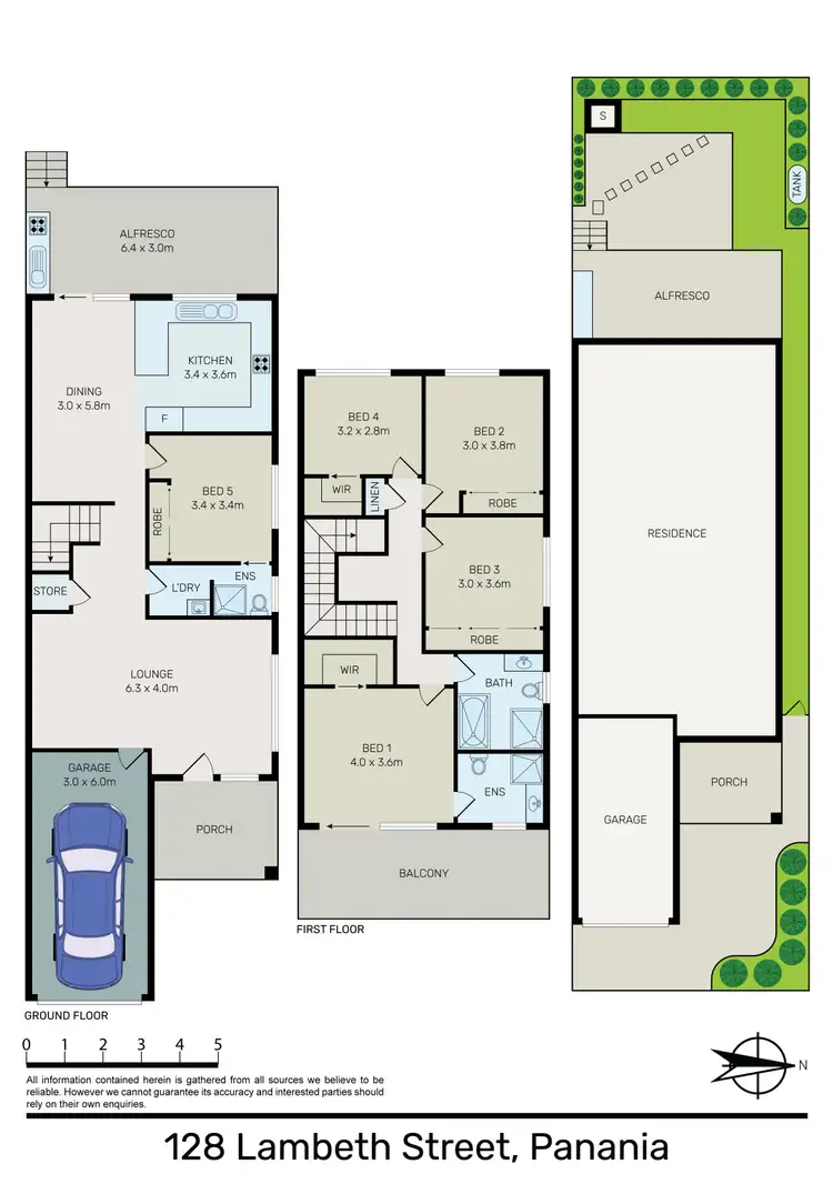 Floorplan of Homely semi-detached listing, 128 Lambeth Street, Panania NSW 2213