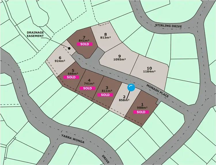 Floorplan of Homely land listing, LOT 2 Monash Place, Castle Hill QLD 4810