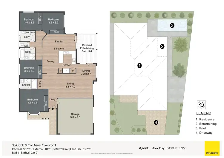 Floorplan of Homely house listing, 35 Cobb & Co Drive, Oxenford QLD 4210
