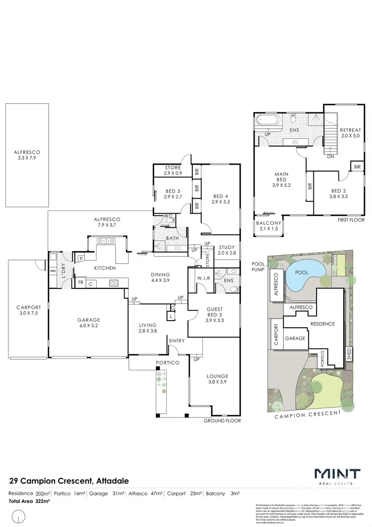 Floorplan of Homely house listing, 29 Campion Crescent, Attadale WA 6156