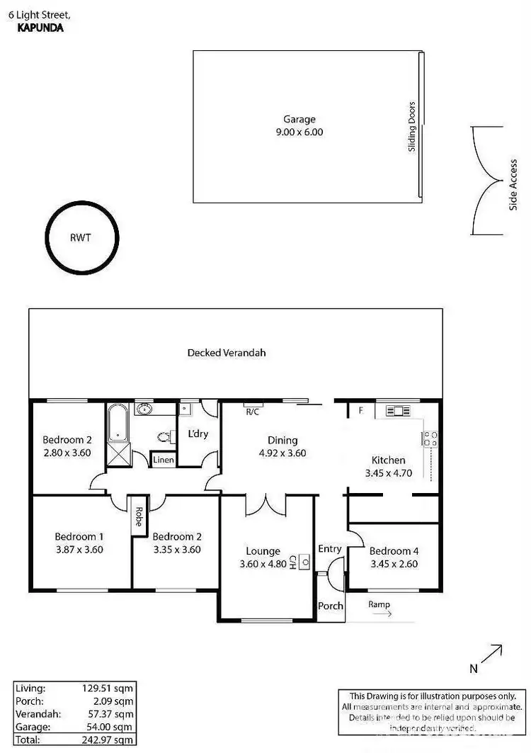 Floorplan of Homely house listing, 6 Light Street, Kapunda SA 5373