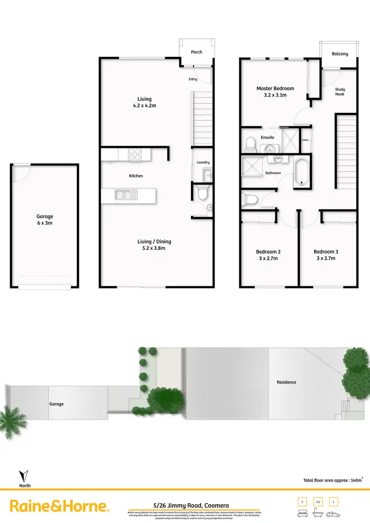 Floorplan of Homely townhouse listing, 5/26 Jimmy Road, Coomera QLD 4209