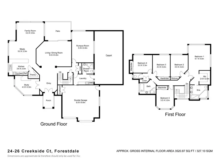 Floorplan of Homely house listing, 24-26 Creekside Court, Forestdale QLD 4118