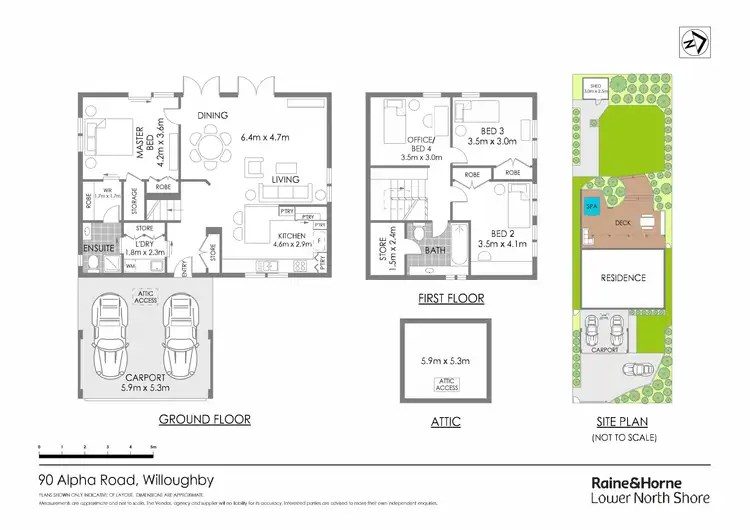 Floorplan of Homely house listing, 90 Alpha Road, Willoughby NSW 2068