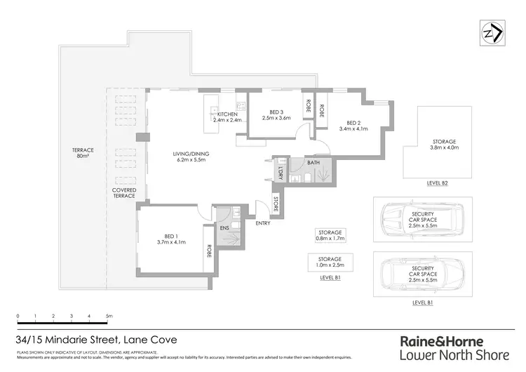 Floorplan of Homely apartment listing, 34/15-21 Mindarie Street, Lane Cove NSW 2066