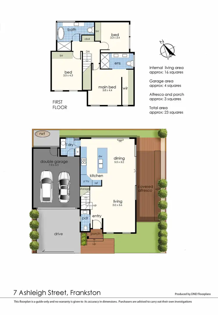 Floorplan of Homely townhouse listing, 7 Ashleigh Street, Frankston VIC 3199