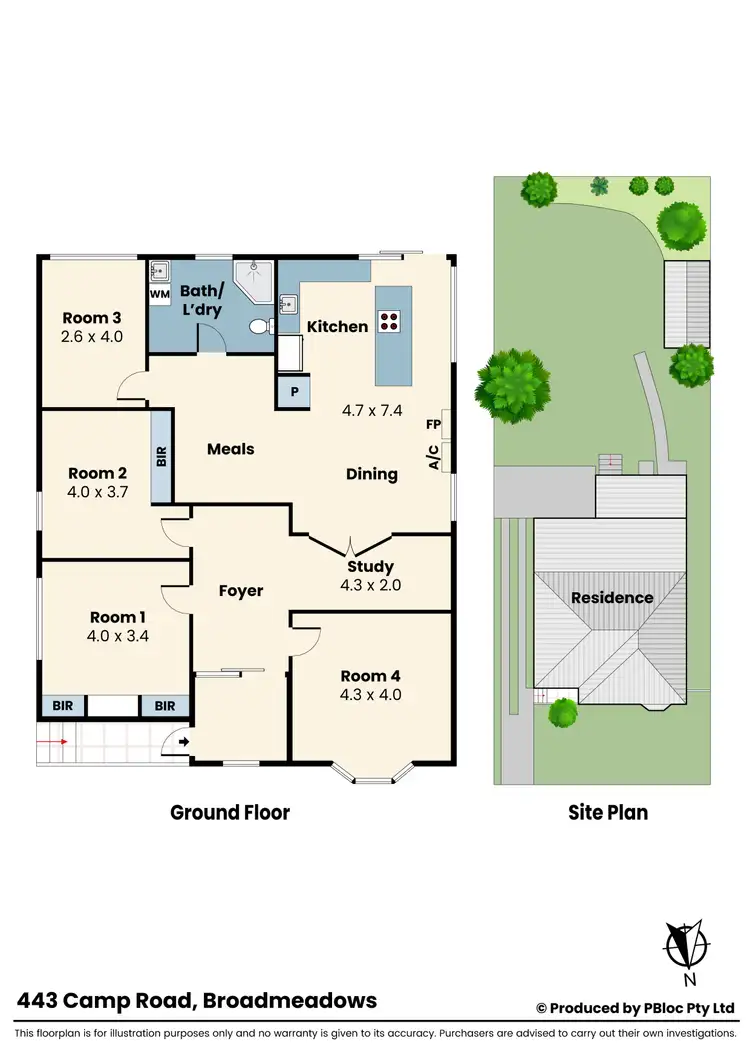 Floorplan of Homely house listing, 443 Camp Road, Broadmeadows VIC 3047