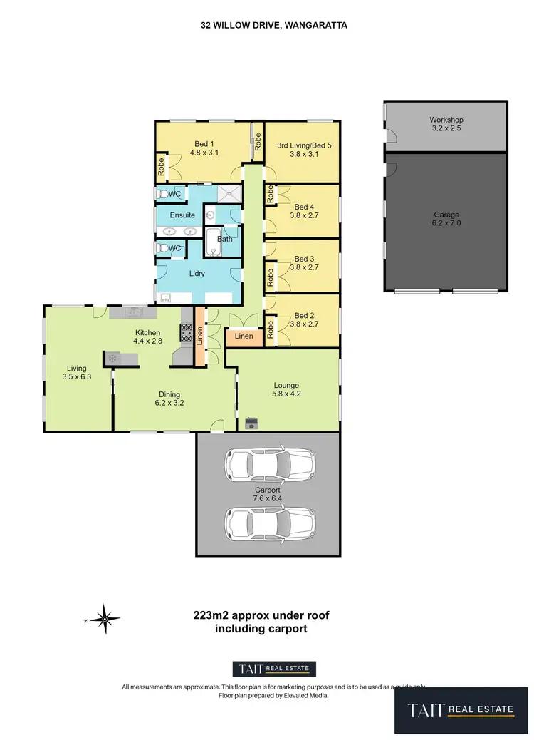 Floorplan of Homely house listing, 32 Willow Drive, Wangaratta VIC 3677