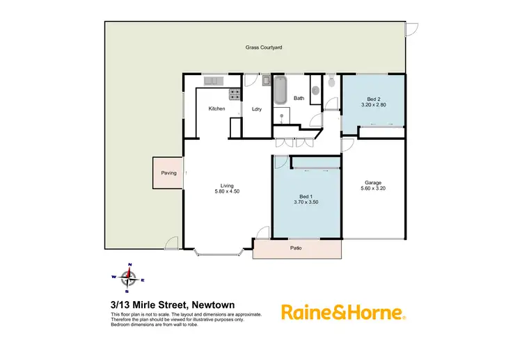 Floorplan of Homely unit listing, 3/13 Mirle Street, Newtown QLD 4350