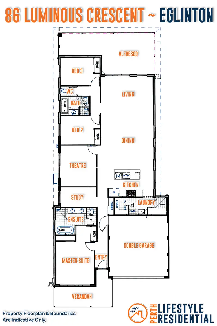 Floorplan of Homely house listing, 86 Luminous Crescent, Eglinton WA 6034