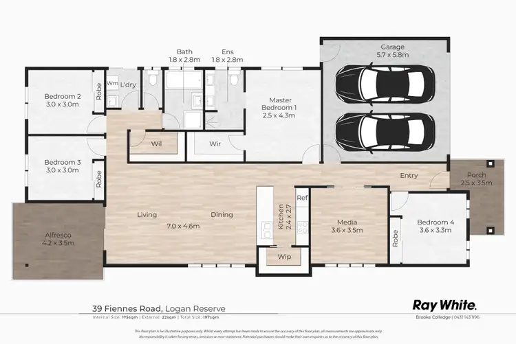 Floorplan of Homely house listing, 39 Fiennes Road, Logan Reserve QLD 4133