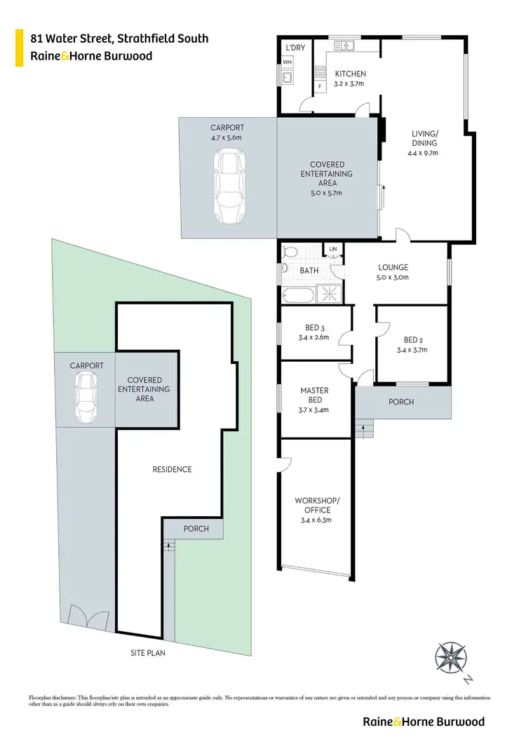 Floorplan of Homely house listing, 81 Water Street, Strathfield South NSW 2136
