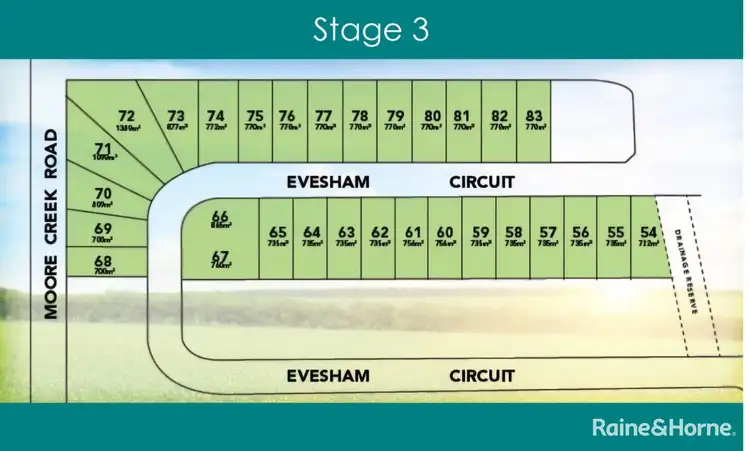 Floorplan of Homely land listing, 64 Evesham Circuit, North Tamworth NSW 2340