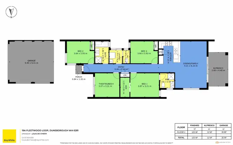 Floorplan of Homely house listing, 19A Fleetwood Loop, Dunsborough WA 6281