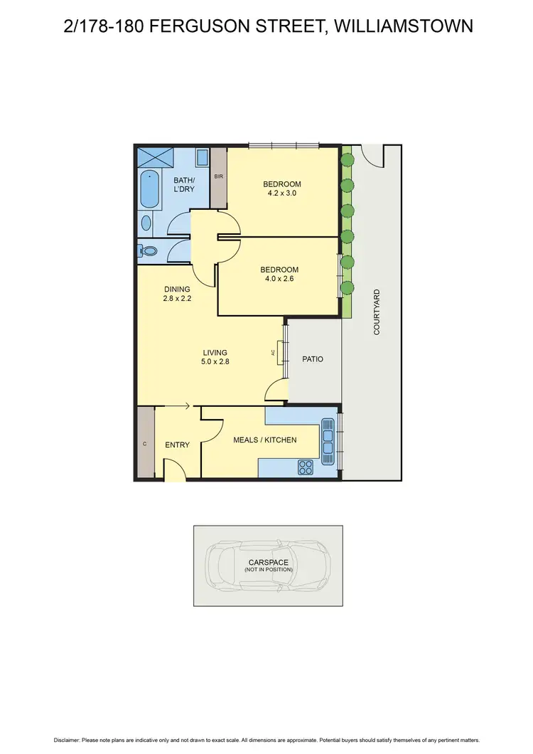 Floorplan of Homely unit listing, 2/178-180 Ferguson Street, Williamstown VIC 3016