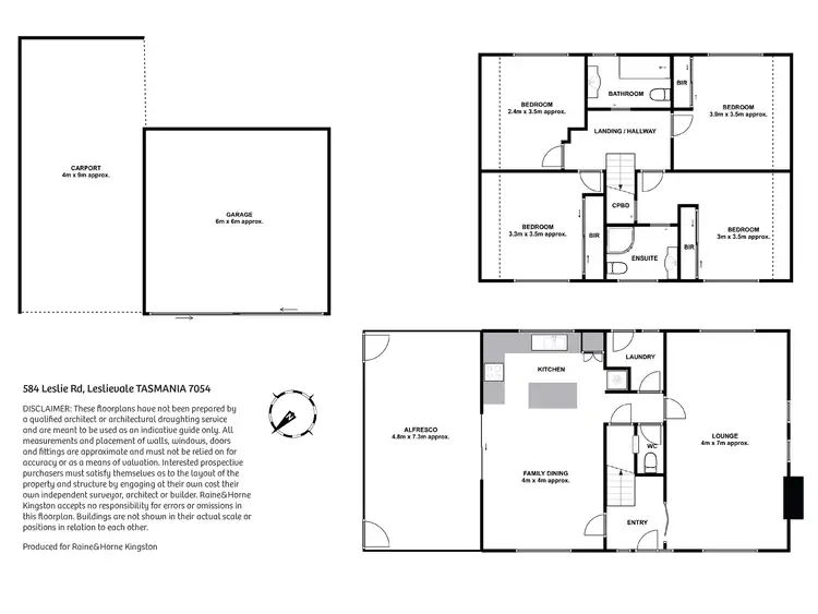 Floorplan of Homely house listing, 584 Leslie Road, Leslie Vale TAS 7054