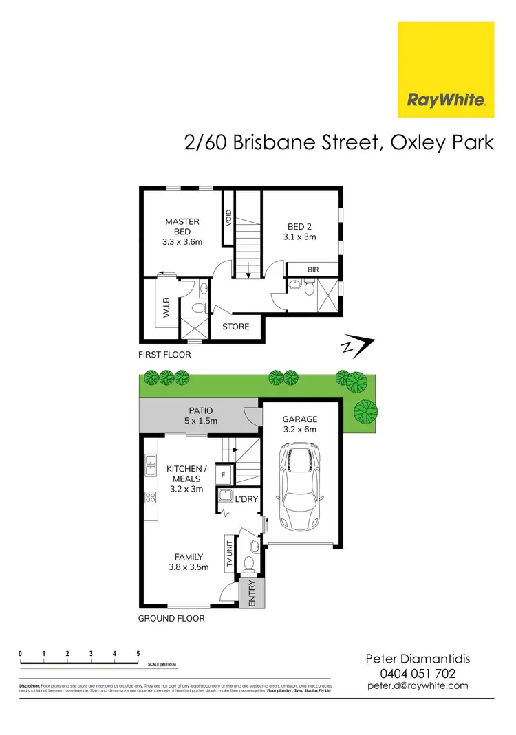 Floorplan of Homely townhouse listing, 2/60 Brisbane Street, Oxley Park NSW 2760