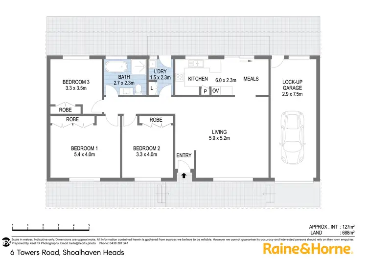 Floorplan of Homely house listing, 6 Towers Road, Shoalhaven Heads NSW 2535