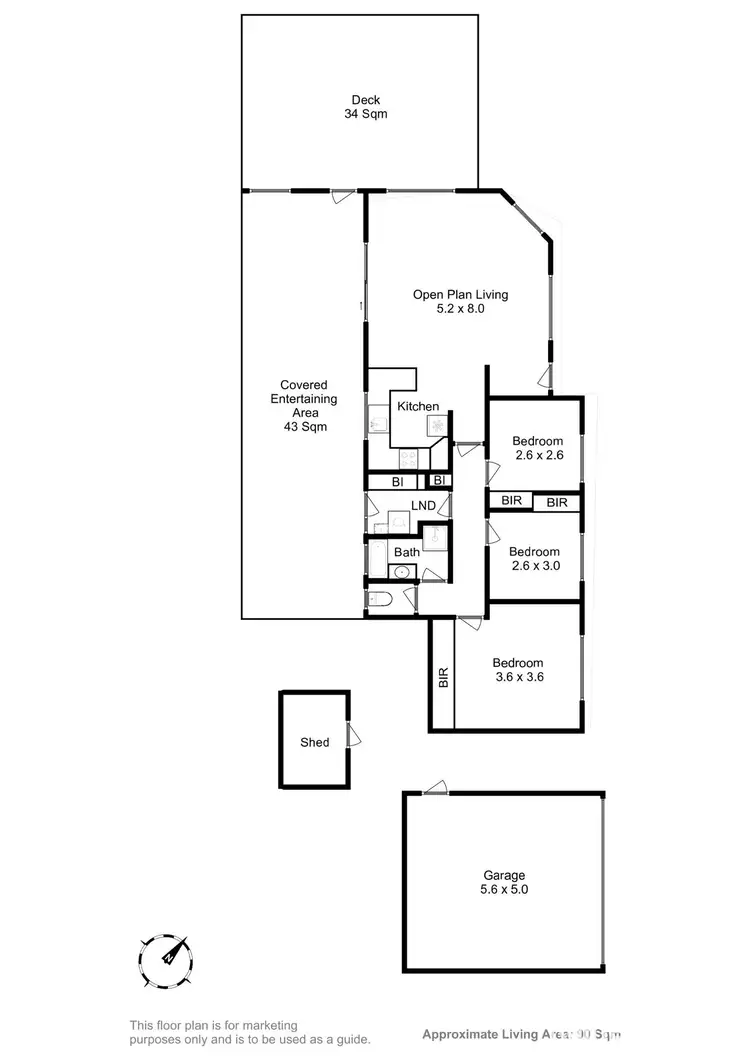 Floorplan of Homely house listing, 18 Eighth Avenue, Dodges Ferry TAS 7173