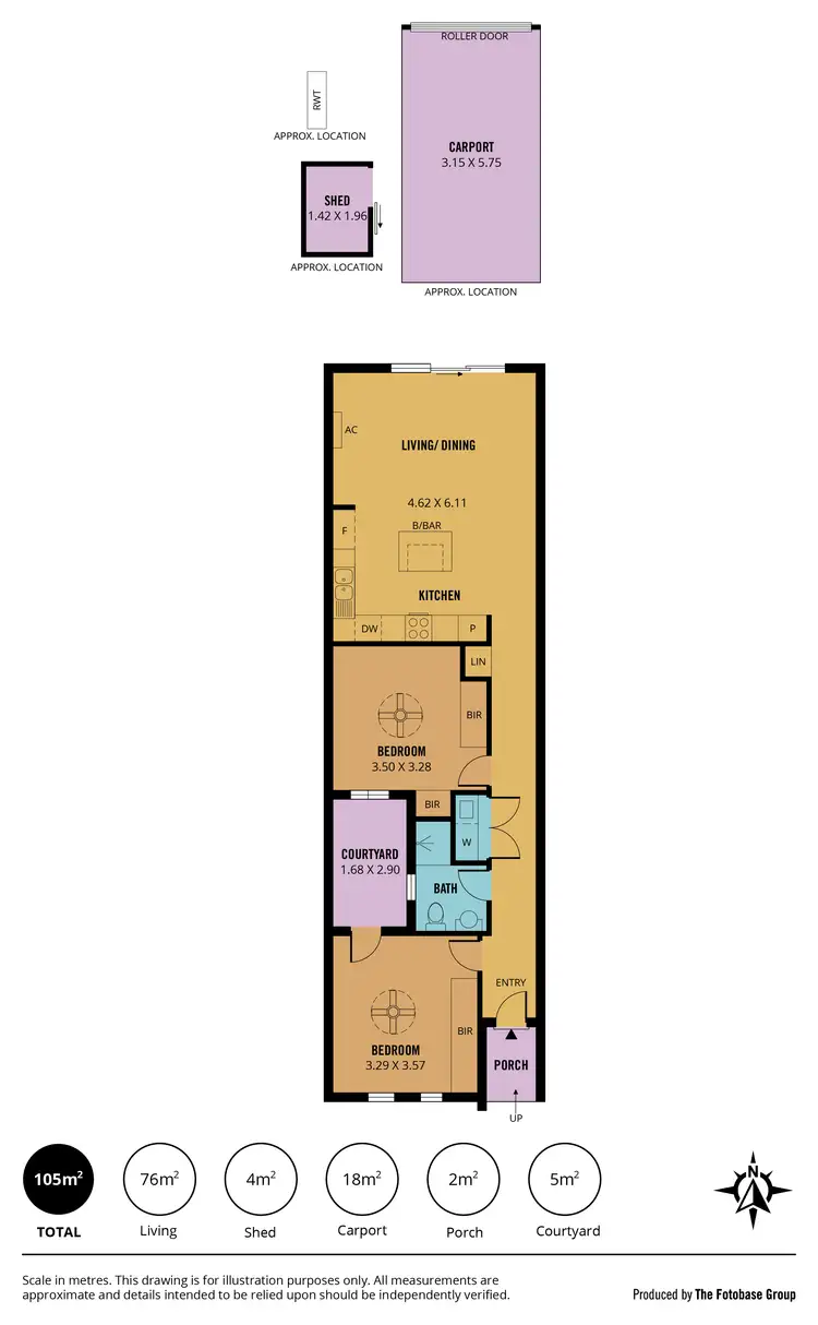 Floorplan of Homely house listing, 70A Reserve Parade, Findon SA 5023