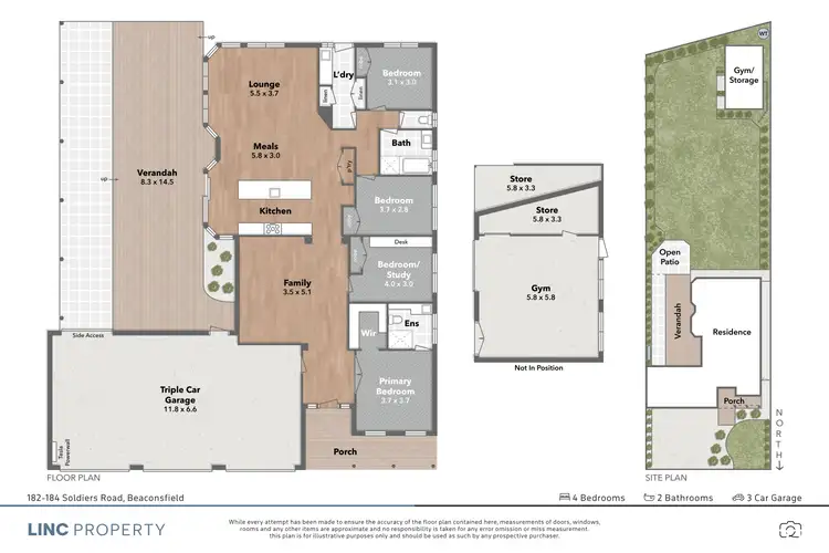 Floorplan of Homely house listing, 182-184 Soldiers Road, Beaconsfield VIC 3807