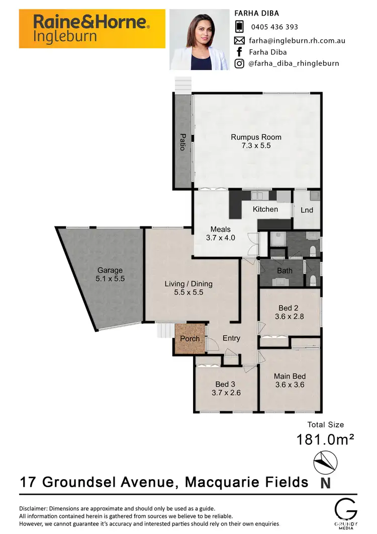 Floorplan of Homely house listing, 17 & 17A Groundsel Avenue, Macquarie Fields NSW 2564