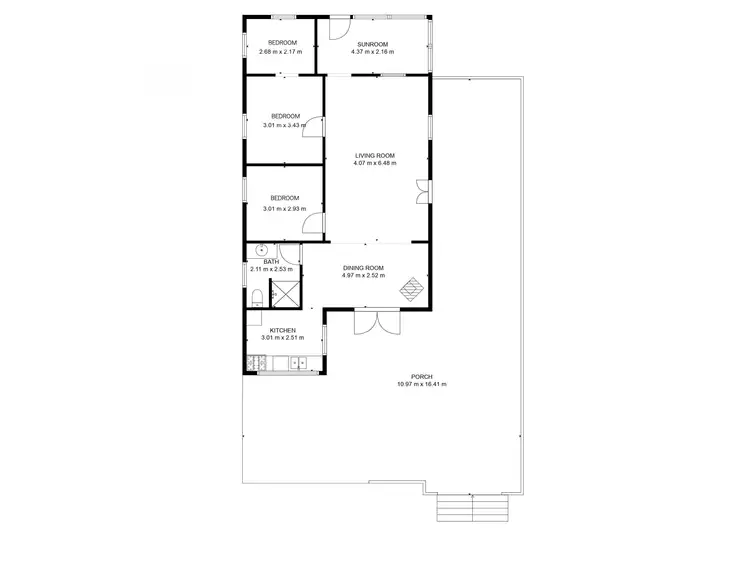 Floorplan of Homely house listing, 13 Kelvin Street, Apple Tree Creek QLD 4660