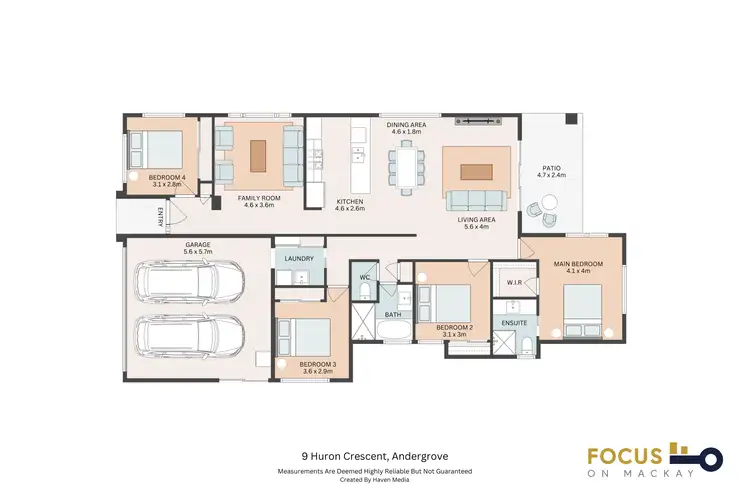 Floorplan of Homely house listing, 9 Huron Crescent, Andergrove QLD 4740