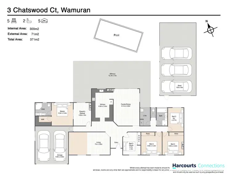 Floorplan of Homely house listing, 3 Chatswood Court, Wamuran QLD 4512