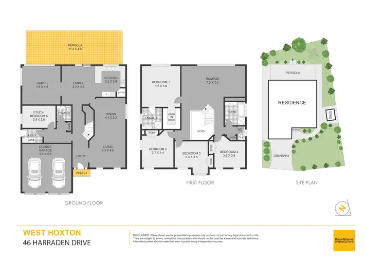 Floorplan of Homely house listing, 46 Harraden Drive, West Hoxton NSW 2171