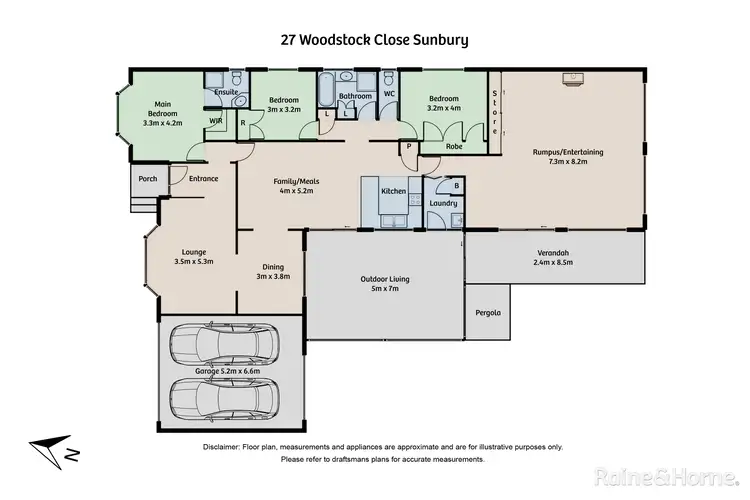 Floorplan of Homely house listing, 27 Woodstock Close, Sunbury VIC 3429