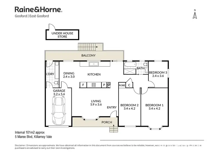 Floorplan of Homely house listing, 5 Maree Boulevard, Killarney Vale NSW 2261