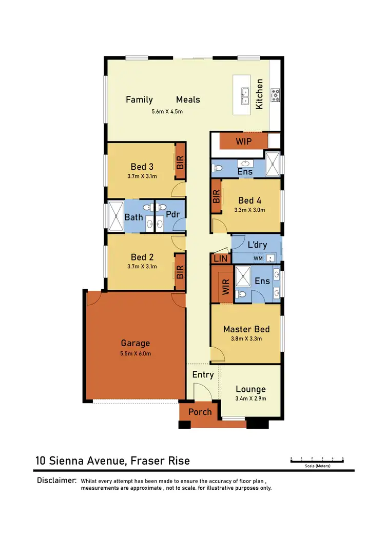 Floorplan of Homely house listing, 10 Sienna Avenue, Fraser Rise VIC 3336