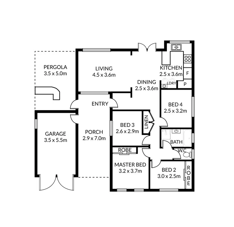 Floorplan of Homely house listing, 6 Milburn Street, Quakers Hill NSW 2763