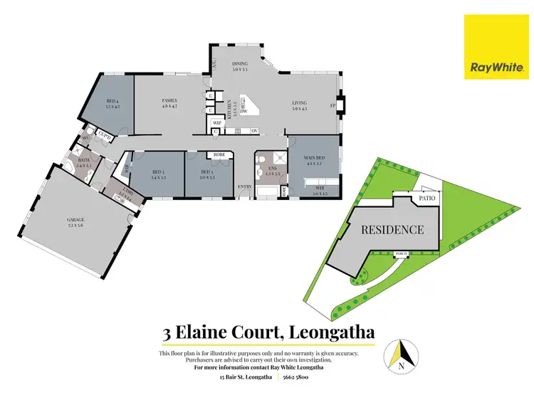 Floorplan of Homely house listing, 3 Elaine Court, Leongatha VIC 3953