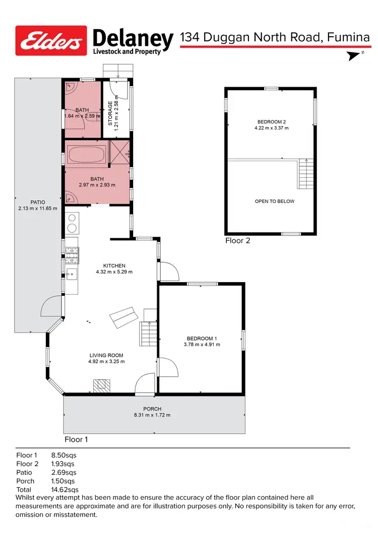 Floorplan of Homely rural property listing, 134 Duggan North Road, Fumina VIC 3825