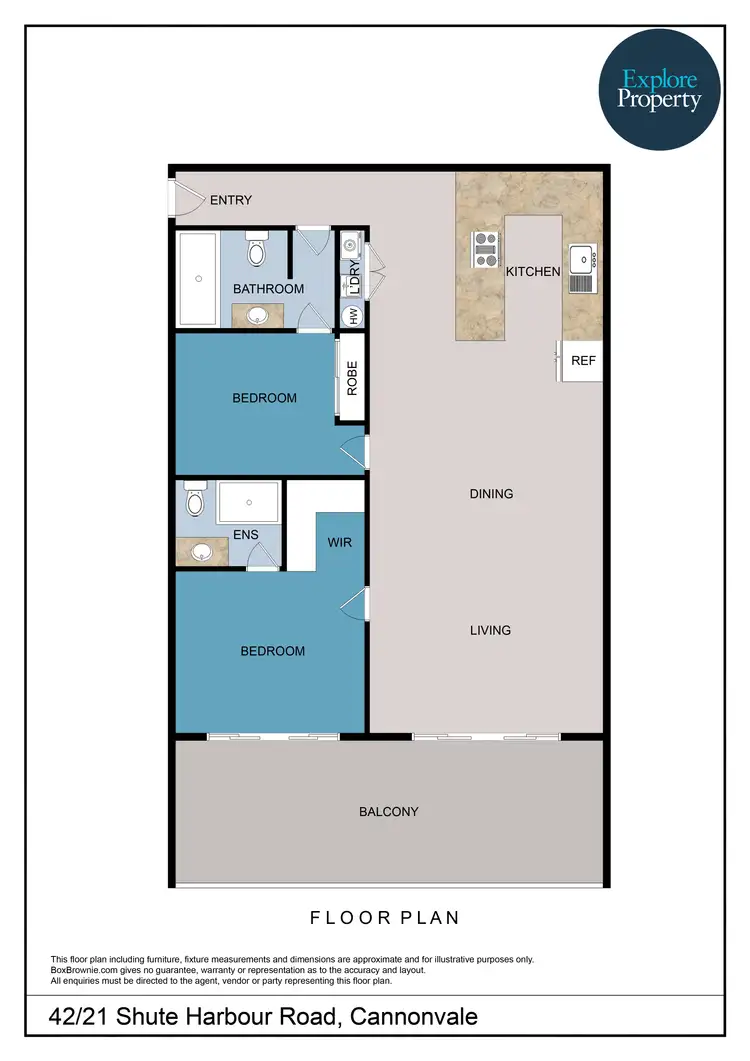 Floorplan of Homely unit listing, 42/21 Shute Harbour Road, Cannonvale QLD 4802