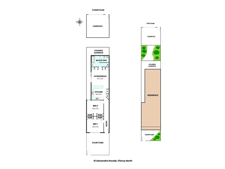 Floorplan of Homely house listing, 41 Alexandra Parade, Fitzroy North VIC 3068