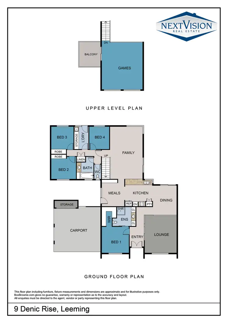 Floorplan of Homely house listing, 9 Denic Rise, Leeming WA 6149