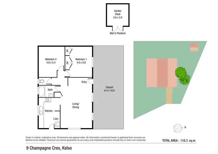 Floorplan of Homely house listing, 9 Champagne Crescent, Kelso QLD 4815