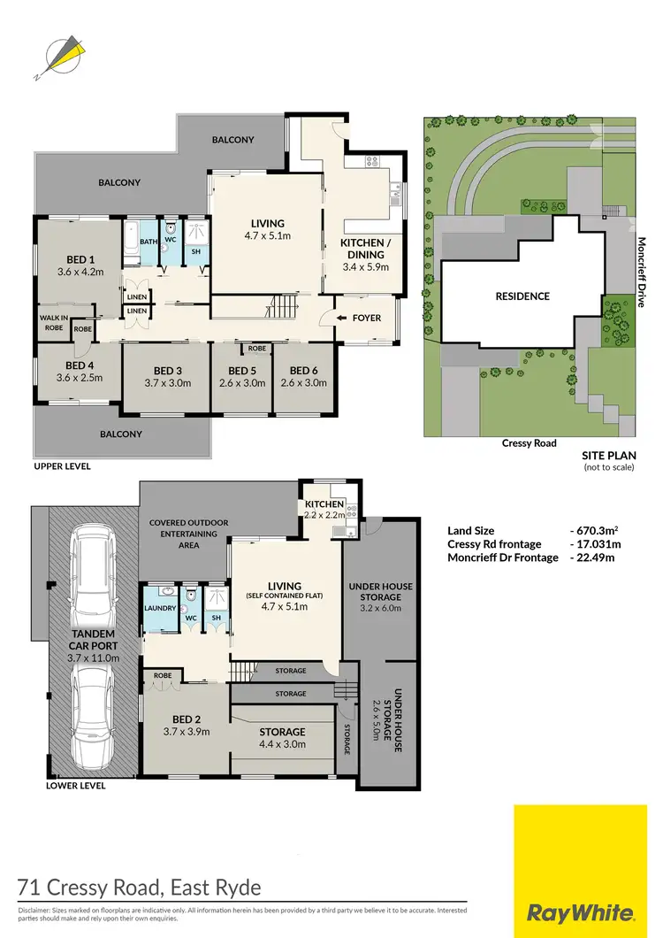 Floorplan of Homely house listing, 71 Cressy Road, East Ryde NSW 2113
