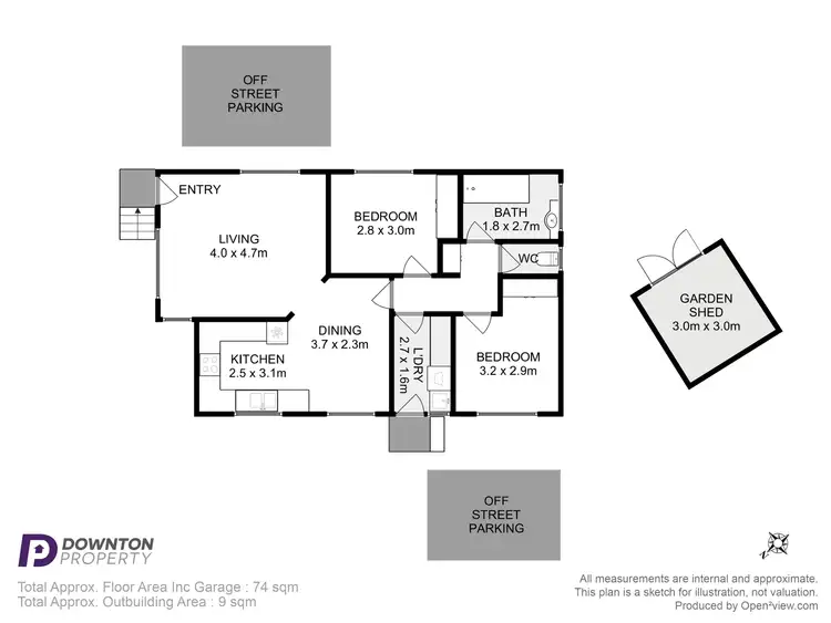 Floorplan of Homely villa listing, 1/3 Aquila Street, Glenorchy TAS 7010