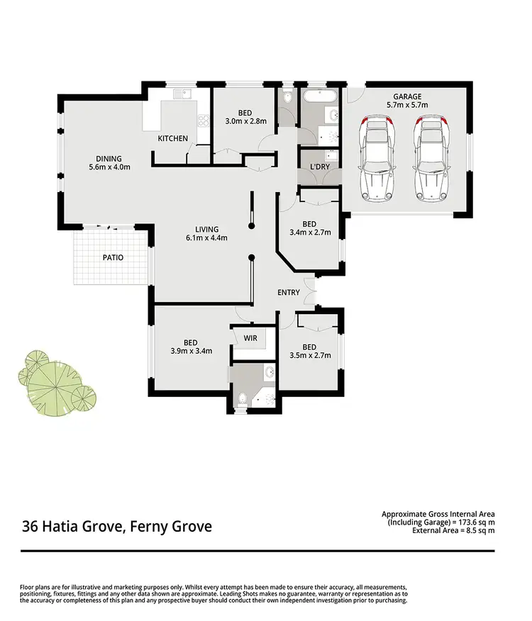 Floorplan of Homely house listing, 36 Hatia Grove, Ferny Grove QLD 4055