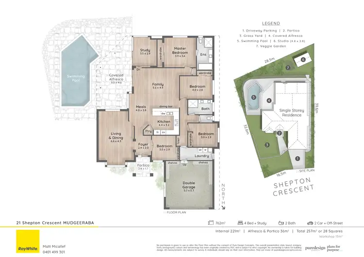 Floorplan of Homely house listing, 21 Shepton Crescent, Mudgeeraba QLD 4213