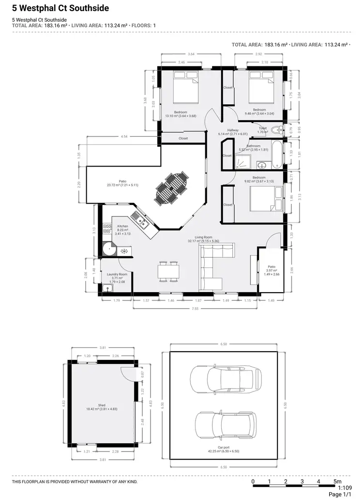 Floorplan of Homely house listing, 5 Westphal Court, Southside QLD 4570