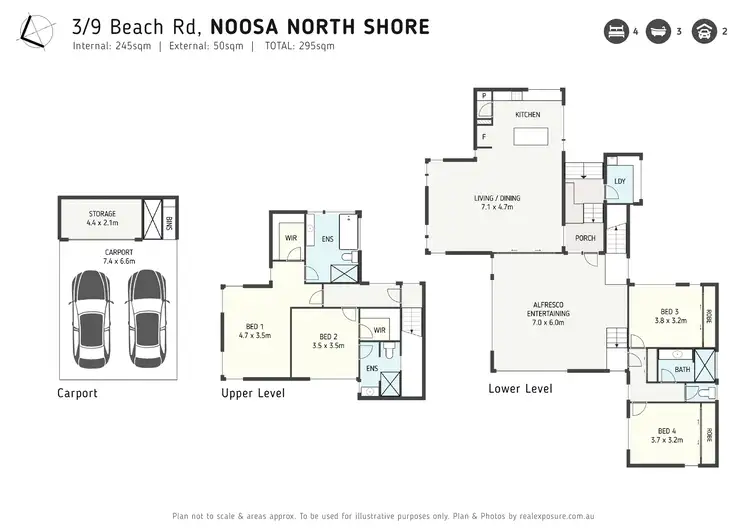 Floorplan of Homely house listing, 3/90 Beach Road, Noosa North Shore QLD 4565