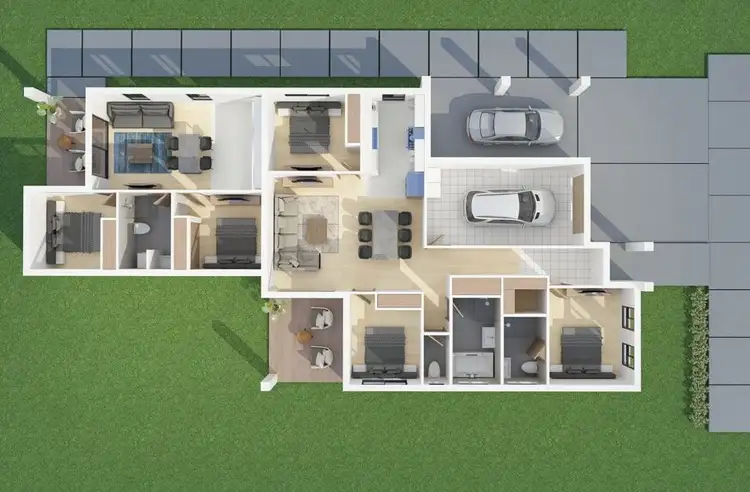 Floorplan of Homely semi-detached listing, 13 Reginald Drive, Kootingal NSW 2352