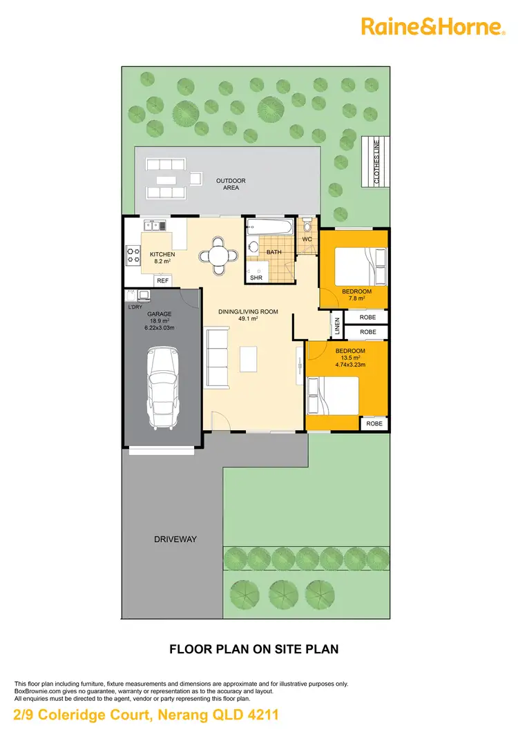 Floorplan of Homely house listing, 2/9 Coleridge Court, Nerang QLD 4211