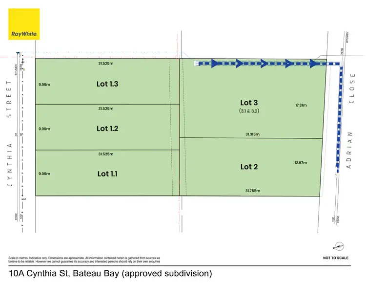 Floorplan of Homely land listing, 10a Cynthia Street, Bateau Bay NSW 2261