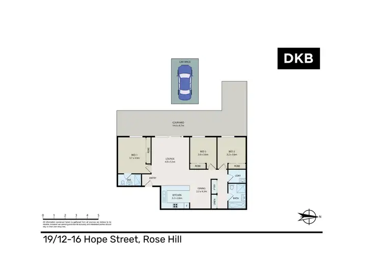 Floorplan of Homely apartment listing, 19/12-16 Hope Street, Rosehill NSW 2142